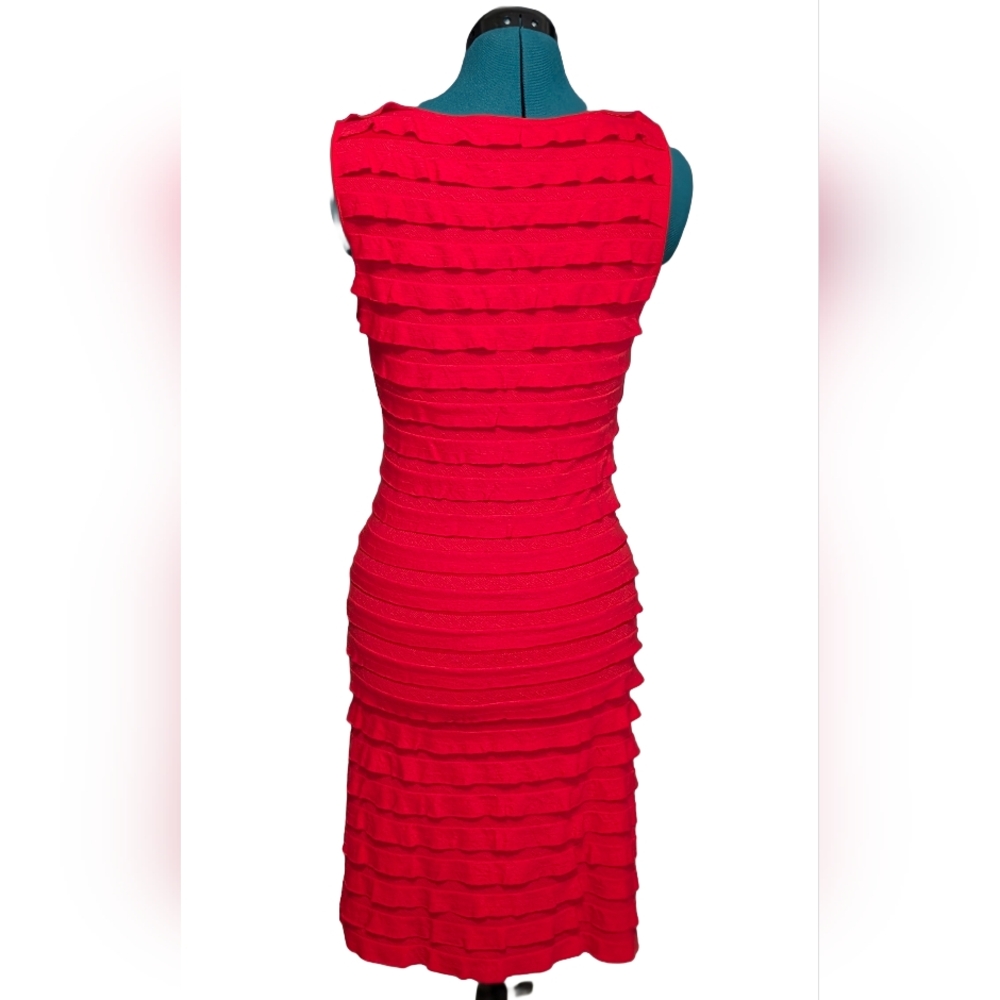 Max Studio Red Textured Mini Dress - Picture 3 of 9